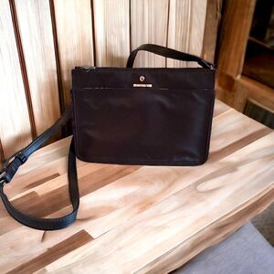 Spartina 449 Armada Crossbody Bag Evie Black Travel Easy Clean Adjustable Pocket